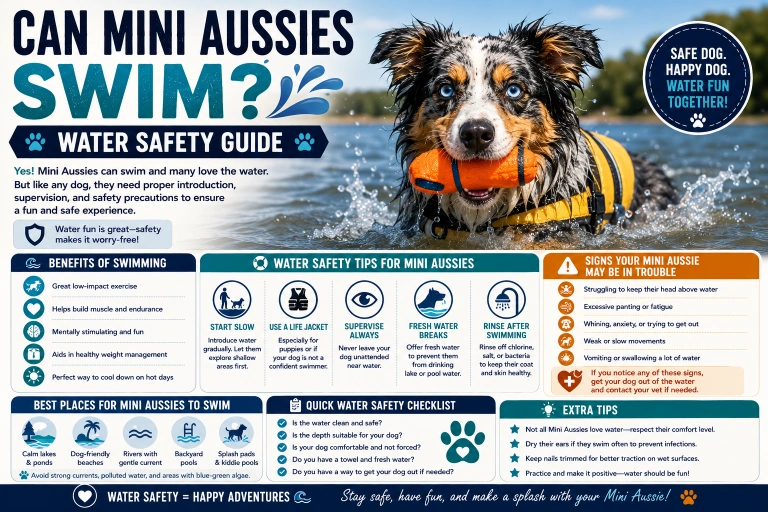 Can Mini Aussies Swim? Water Safety Guide