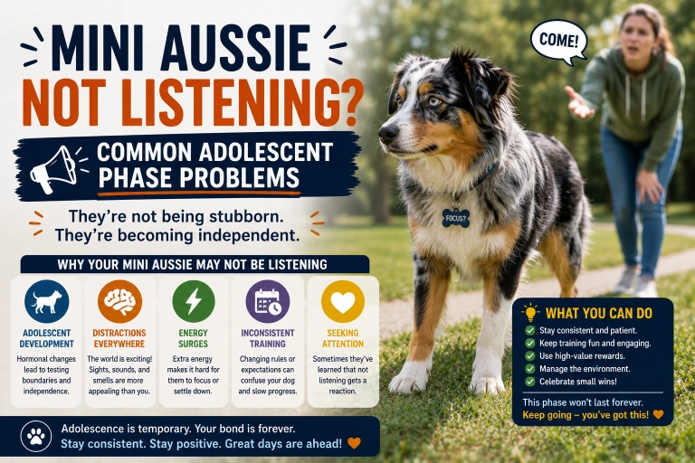 Mini Aussie Not Listening Common Adolescent Phase Problems