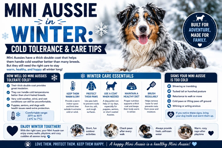 Mini Aussie in Winter: Cold Tolerance and Care Tips