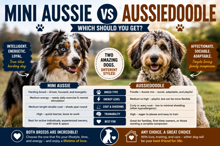 Mini Aussie vs Aussiedoodle Which Should You Get